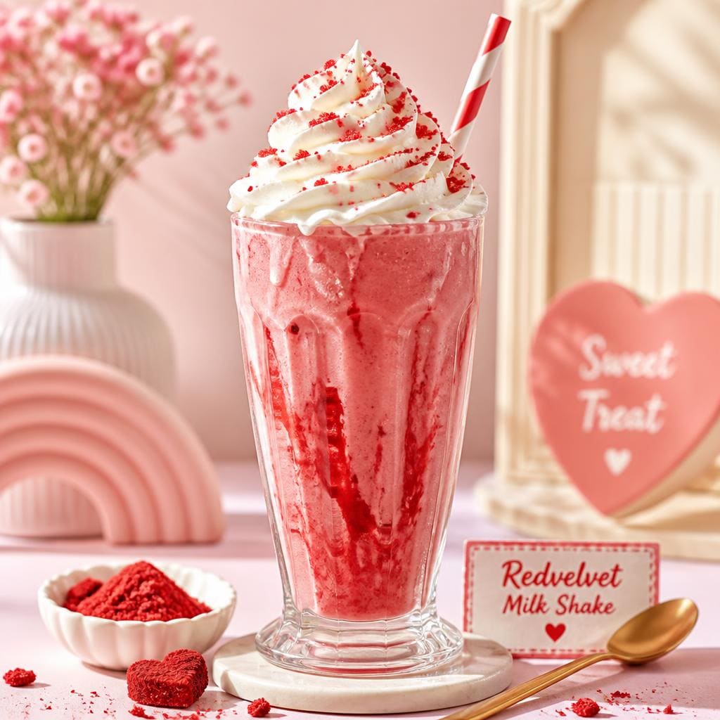 Milk Shake Redvelvet Warkop 84 minuman creamy rasa red velvet